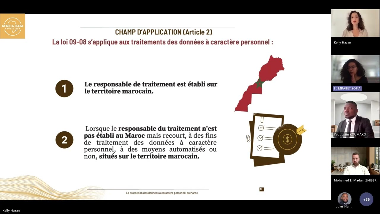 E-learning - Module 2 : La protection des données à caractère personnel au Maroc (loi 09-08)
