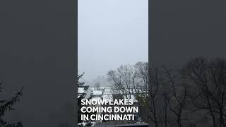 Tracking snow moving through Cincinnati