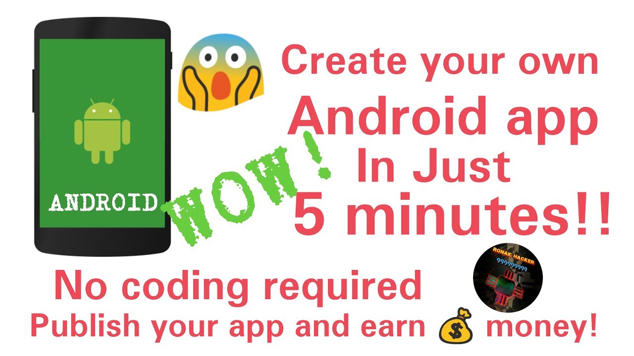 Create your own app/game by your phone in just 5minutes!! no coding ...