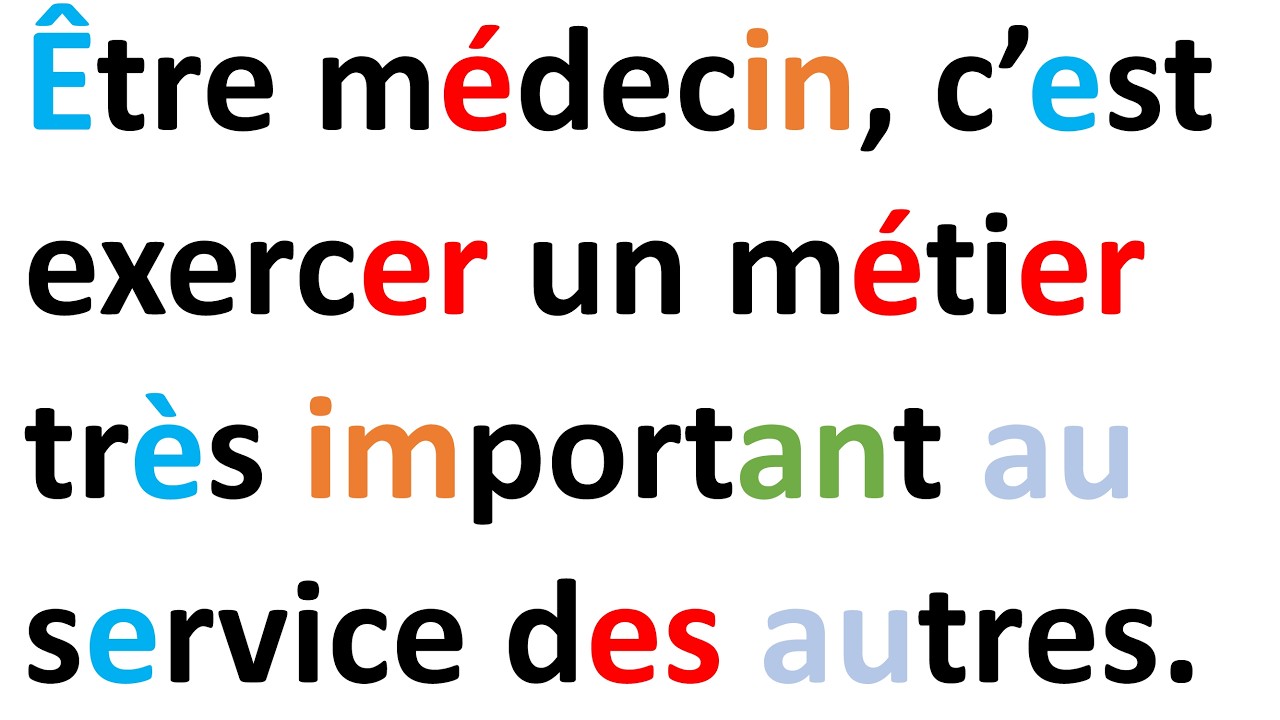 Apprendre à lire : Le métier de médecin