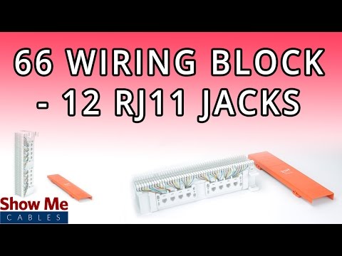 66 Wiring Block with RJ11 Jacks - Easily Route Your Cable In the Home or Office #IC06626P4C