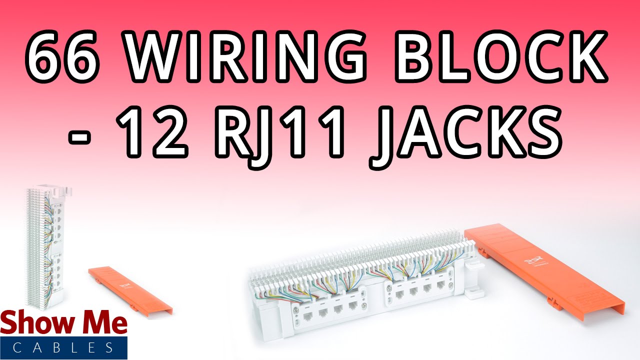 66 Wiring Block with RJ11 Jacks Easily Route Your Cable