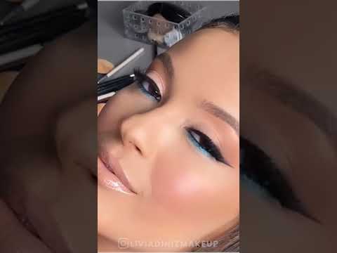 مكياج عيون ولا اروع مع كحل ازرق