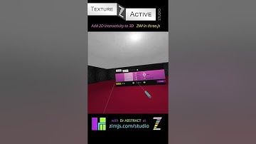 Use 2D Forms in 3D - #threejs #ZIMjs #TextureActive #3D #VR #virtualreality #forms