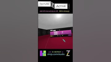 Use 2D Forms in 3D - #threejs #ZIMjs #TextureActive #3D #VR #virtualreality #forms