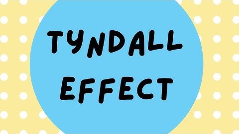 Tyndall effect: Easy experiment with salt, starch and milk solutions