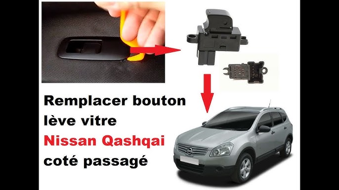 Replace Nissan Qashqai 1 window regulator button on the driver's side 