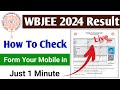 WBJEE Result 2024? How To Check WBJEE Result 2024? WBJEE Rank VS Marks 2024? WBJEE Result Live