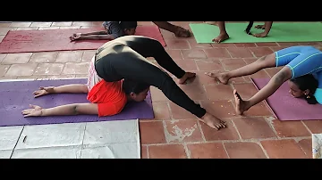 PRAGNYA YOGA ACADEMY poorna salabasana competition practice