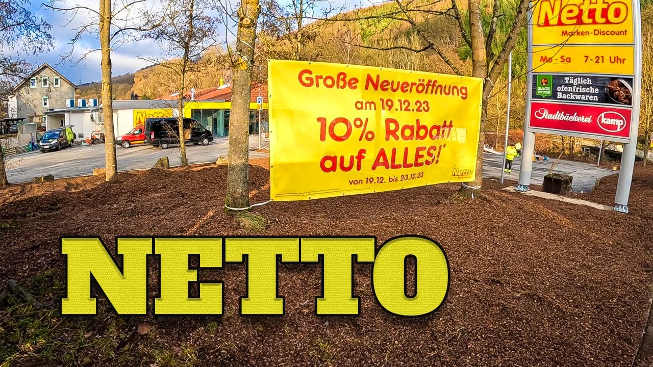 Netto Neueröffnung 19.12.2023 Es ist vollbracht Supermarkt der in Dahl ist geöffnet