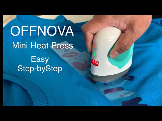 How to use OFFNOVA Mini Heat Press Machine / Easy Iron On Vinyl T-shirt