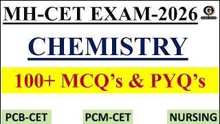 Chemistry MCQs | MH CET 2026 | Most Important MCQs |