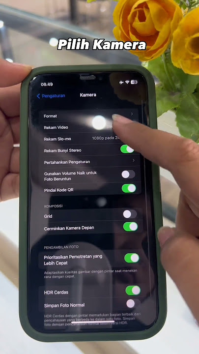Tutorial menghilangkan cahaya berkedip di iphone😊