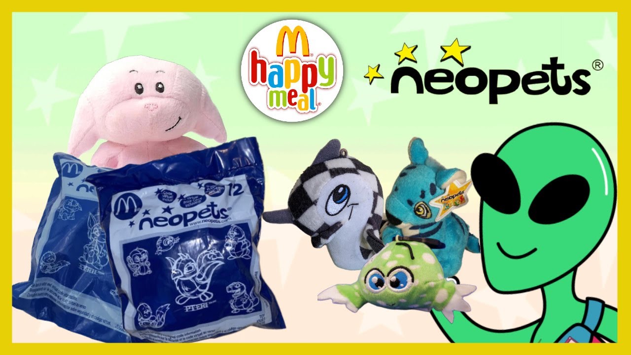 ⭐ Celebrating 20 Years of Mcdonald's Neopets | Opening all 12 2005 Neopets Happy Meal Toys