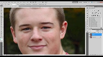 Removing acne and wrinkles CS5