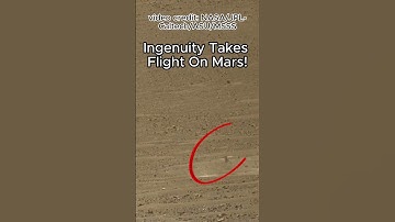 Ingenuity Mars Helicopter takes flight on mars! #mars #nasa #shorts
