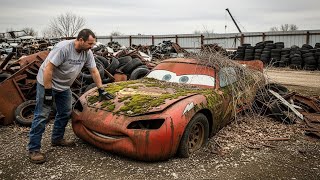 Restoring Completely Burned Lightning Mcqueen 300 Deal Asmr Car Restoration