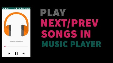 Play Next Song | Android Studio Tab Layout Music Player | Android Studio 3.4 Tutorial