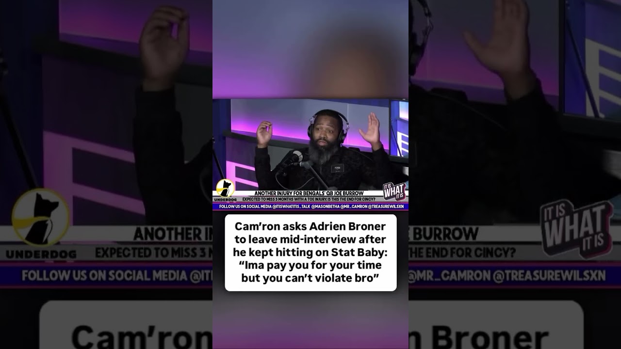 Cam'ron asked Adrien Broner to leave mid interview
