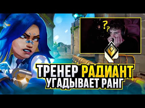 Видео: ТРЕНЕР РАДИАНТ УГАДЫВАЕТ РАНГИ ВАШИХ КЛИПОВ / #valorant #валорант