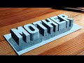Como Dibujar Mother en 3D - Dibujo 3D Paso a Paso - Mother&#39;s Day