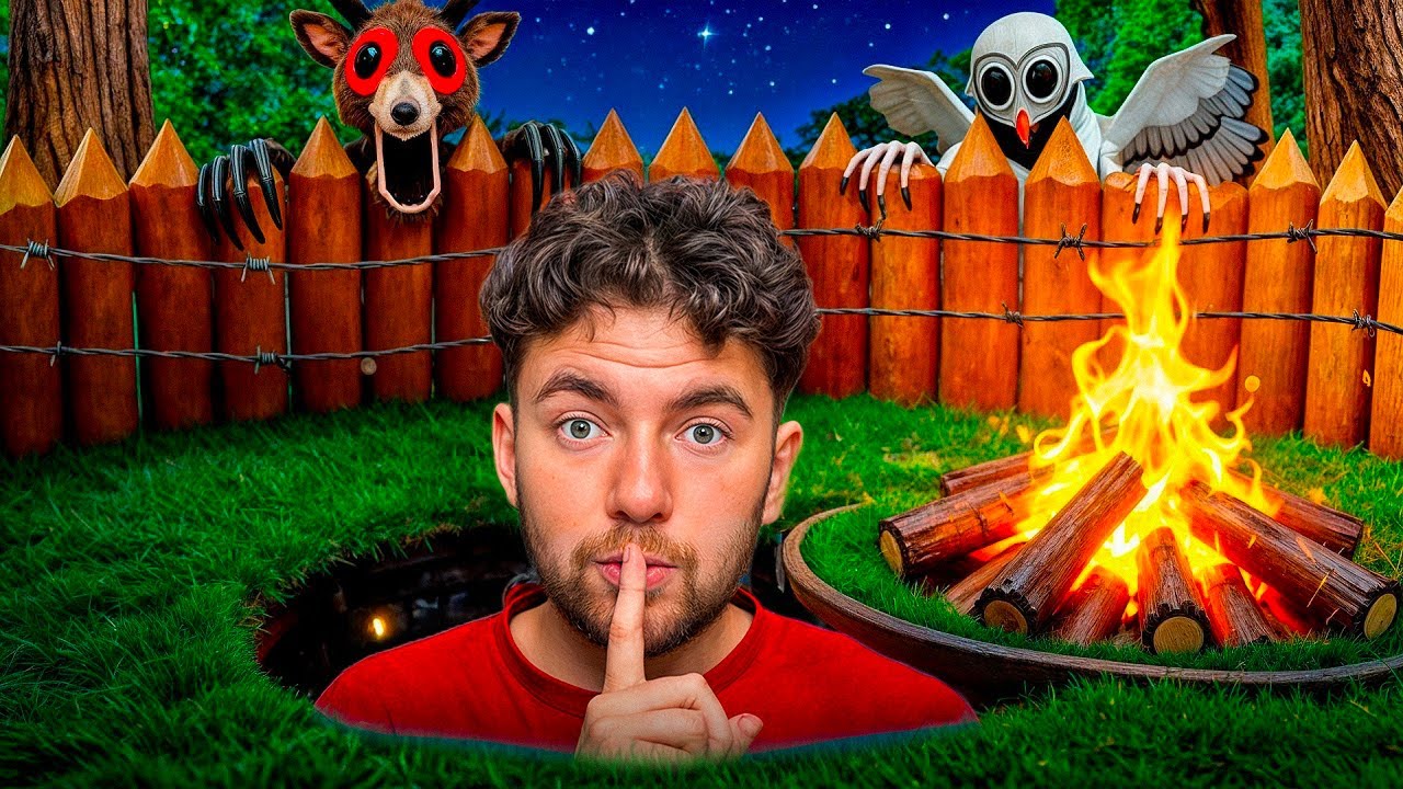 J’ai construit une BASE SECRÈTE sur 99 NUITS dans la FORÊT !