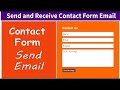 How To Send Email from HTML Contact Form | Send Contact Form Massage To Email | Message Send Email