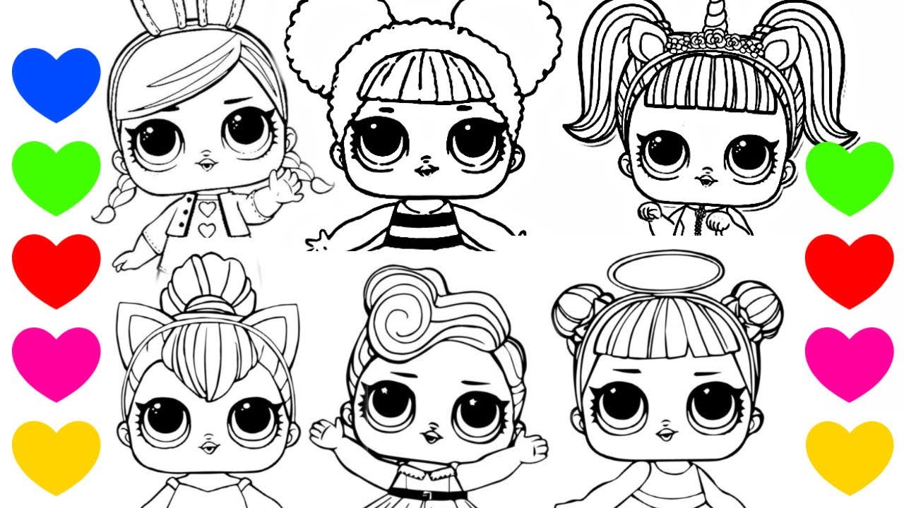 Desenhos da LOL Surprise para Colorir e Pintar - Tudo Para Colorir