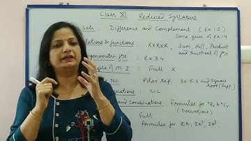 II REDUCED SYLLABUS OF MATHS II CBSE BOARD 2021 II CLASS 11 TH II COMPLETE EXPLANATION II