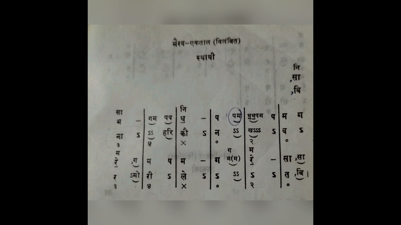 Raag Bhairav BadakhayalBina Hari Sthaai