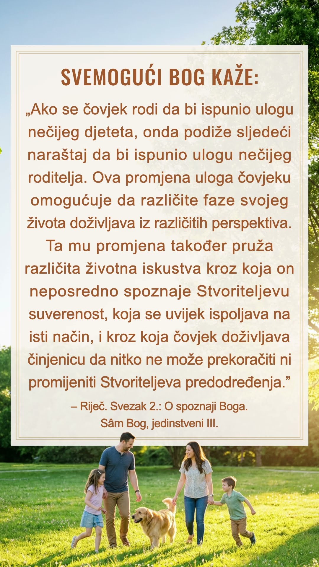 Umiri se pred Bogom i čitaj Njegove riječi kako bi Mu se približio