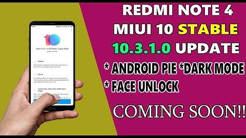 Redmi Note 4 Miui 10.3.1.0 stable Update | Miui 10.3.1.0 update for Redmi Note 4 | Note 4