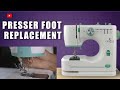Quick Guide: Replace Akiara 12 Stitch Presser Foot । Presser foot replacement in sewing machine.