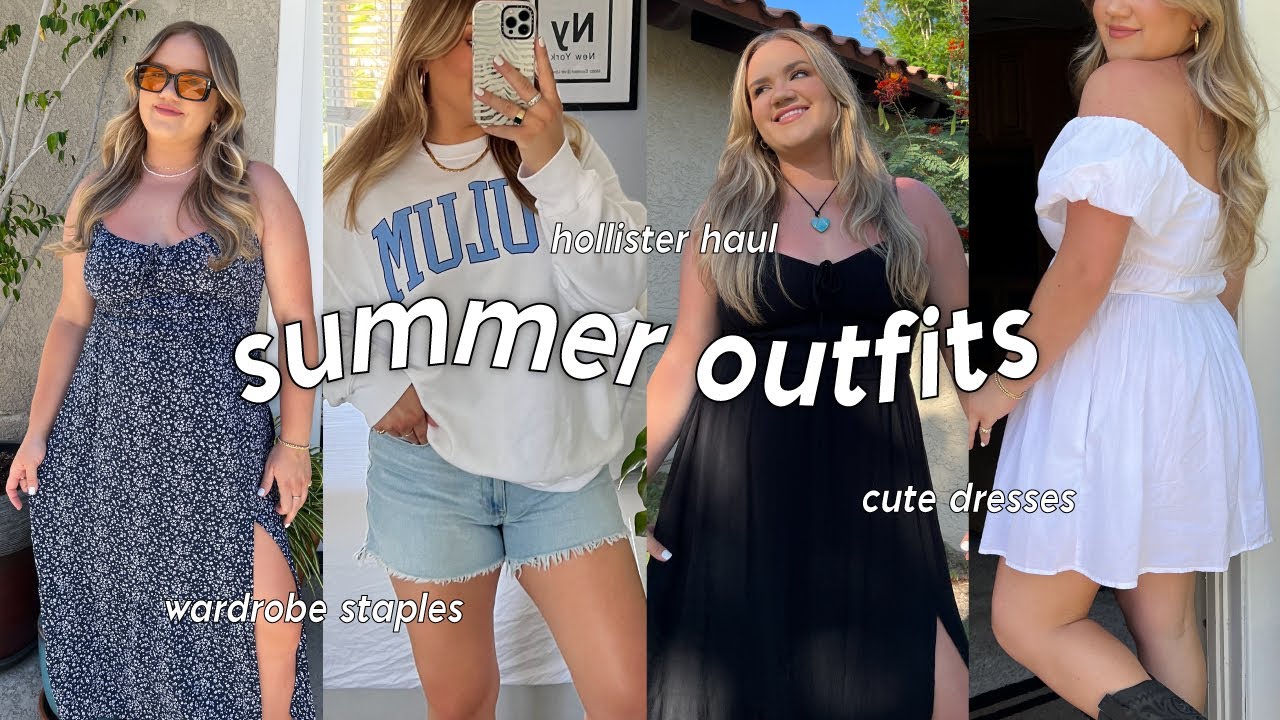 Summer outfits haul! everyday wearable clothing (hollister haul) 2023 