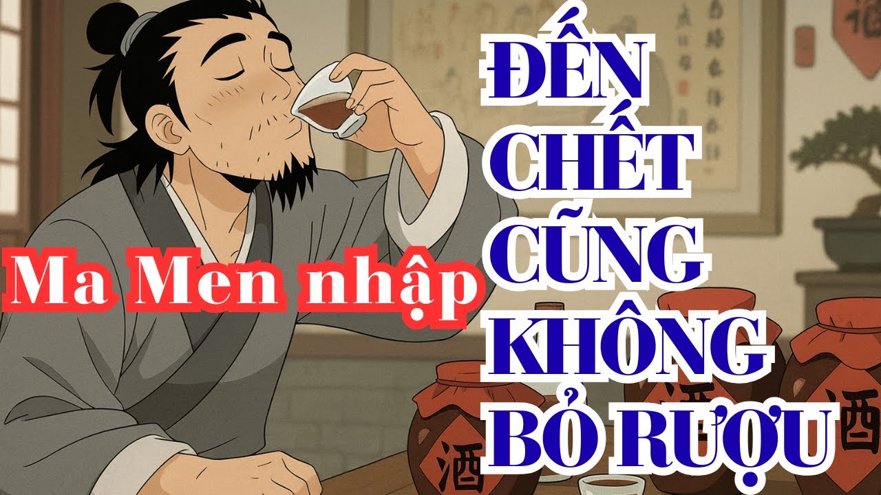 Ma men / uống rượu đến chết cũng nhất quyết không bỏ rượu.