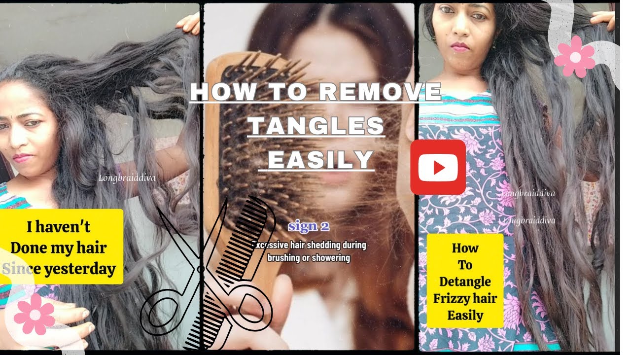 how to detangle hair 🥺 baal kaise suljhaye 