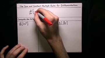 The Sum and Constant Multiple Rules for Differentiation