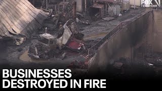 New video: Massive pile of rubble shows Glendale fire aftermath