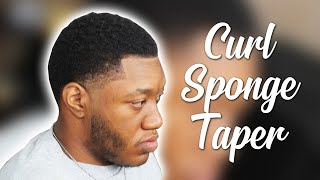 AFRO TAPER CURL SPONGE | MEN'S HAIRCUT TUTORIAL STEP BY STEP
