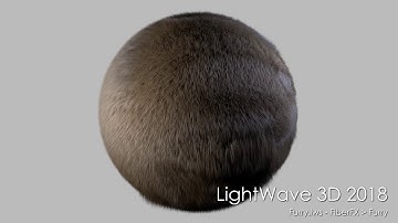 LightWave 3D 2018: Furry scene rendered