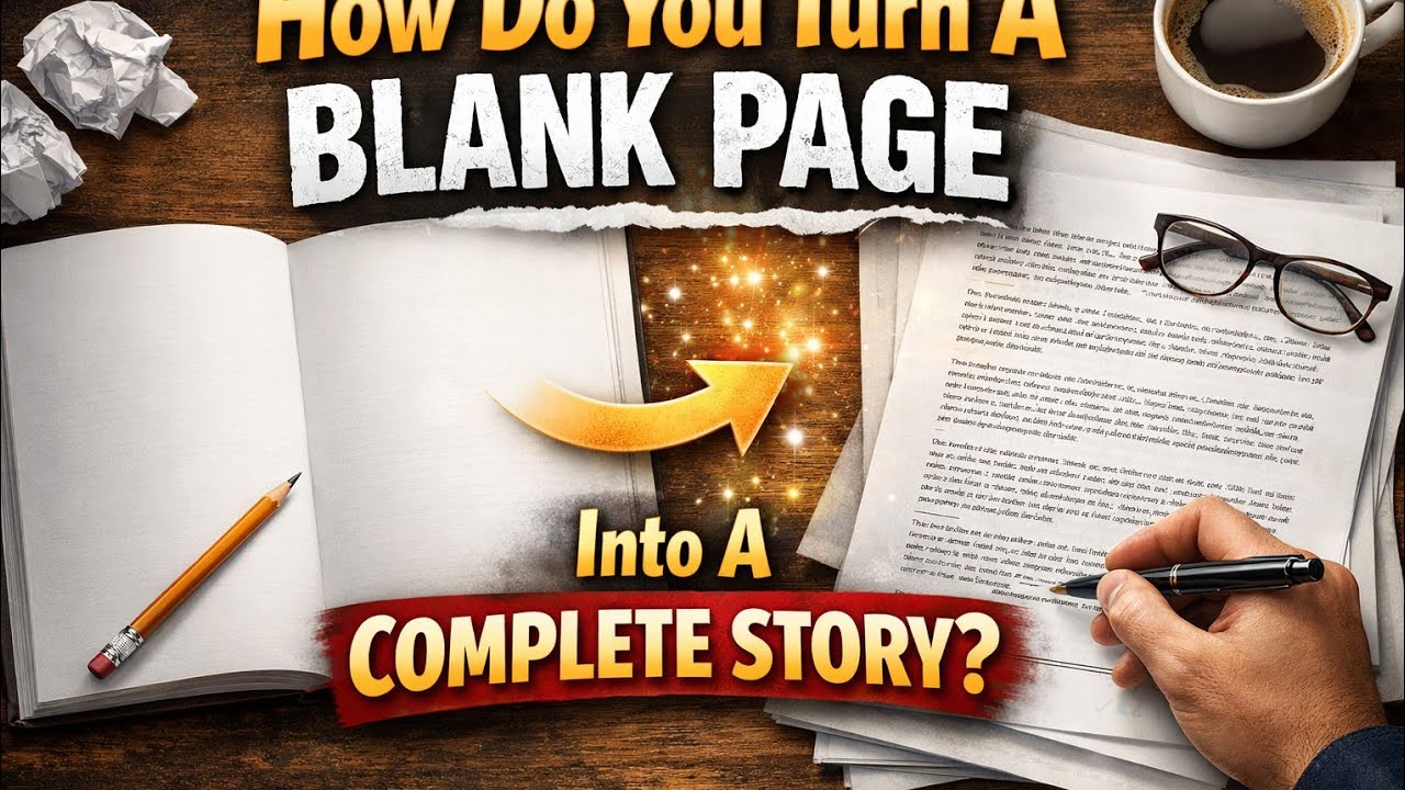 How I Turn a Blank Page Into a Complete💭|| Story From a Blank Page to a ...