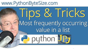 Python Tip: Most frequently occurring value in a Python list