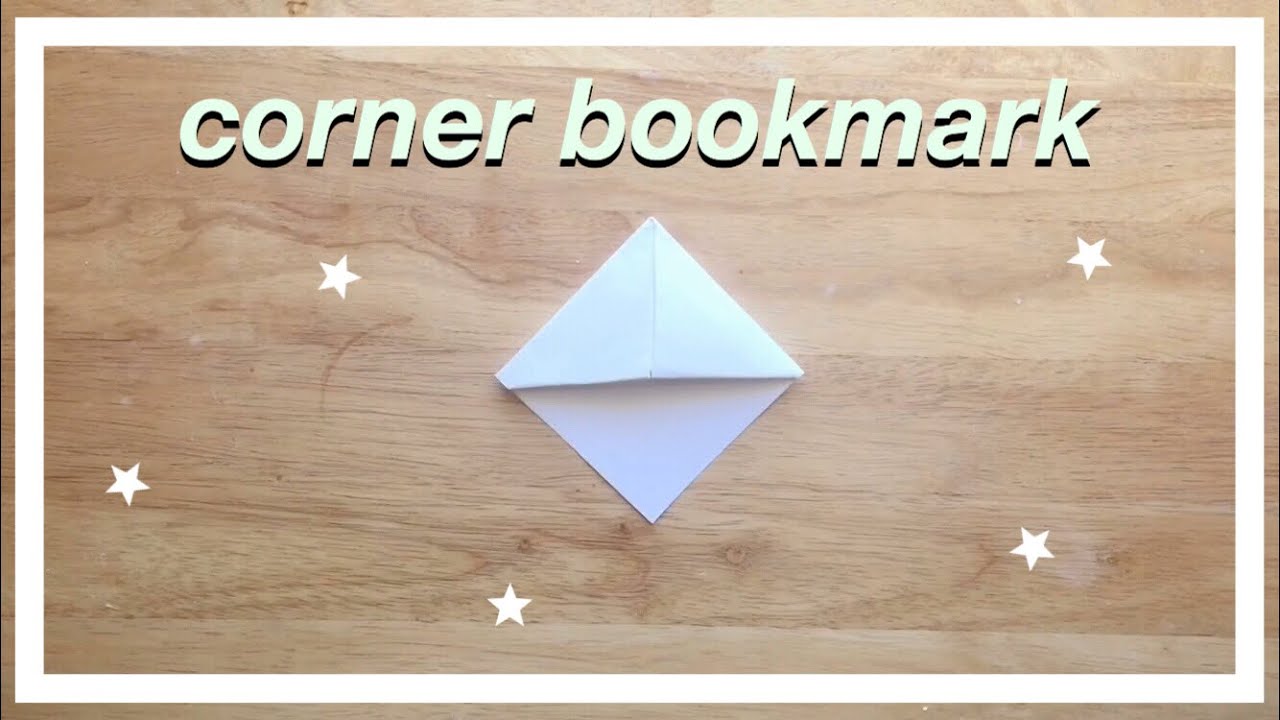 УГЛОВАЯ ЗАКЛАДКА из бумаги (легко)