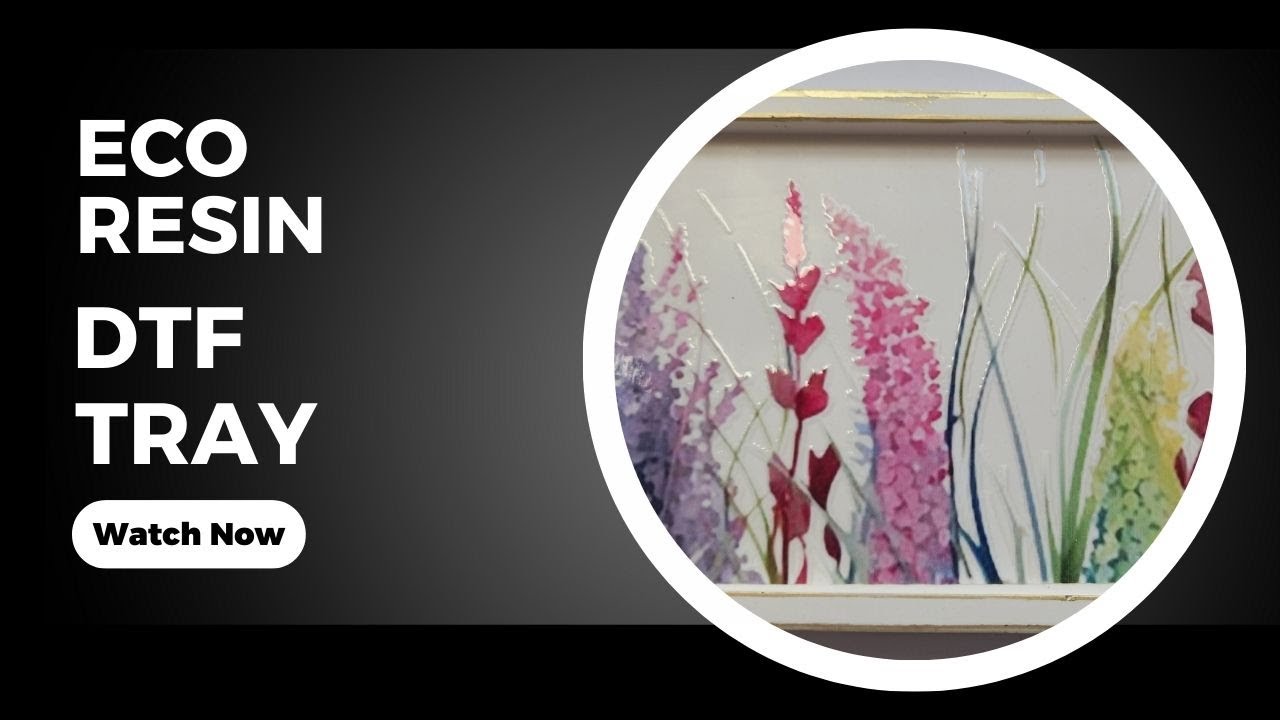 Create This Gorgeous Tray Using DTF Stickers