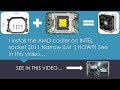 I install the AMD cooler on INTEL socket 2011 Narrow ILM :) HOW?! See in this video… | [SUBTITLES]