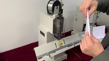 Sysform WS-601 Wire Stitching Machine Operation