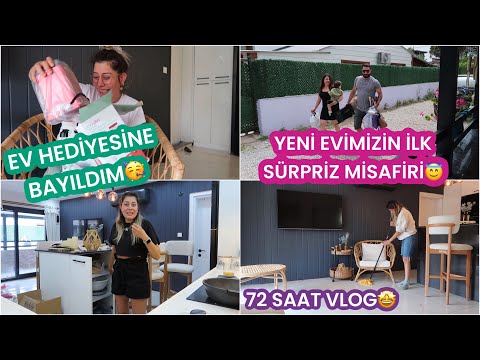 YENİ EVİMİZDE İLK MİSAFİRİM🥳BAŞTAN SONA HAZIRLIKLARIM, YENİ EV HEDİYEMİ AÇTIM