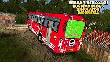 ABBRA Tiger Coach Bus Mod In Bus Simulator Indonesia - Bussid Bus Mod - Bussid Car Mod - Bussid