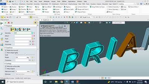 ZW3D  Text in surface