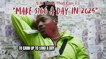 5 AI Tools That Can Make You $100 a Day in 2025 💻🤖 #AITools #MakeMoneyOnline #passiveincome